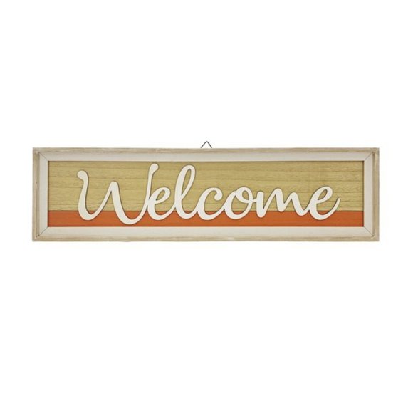 30" Laser Cut Painted Wooden Framed Welcome Indoor Sign, Home Decor, Gift, New - Picture 1 of 4